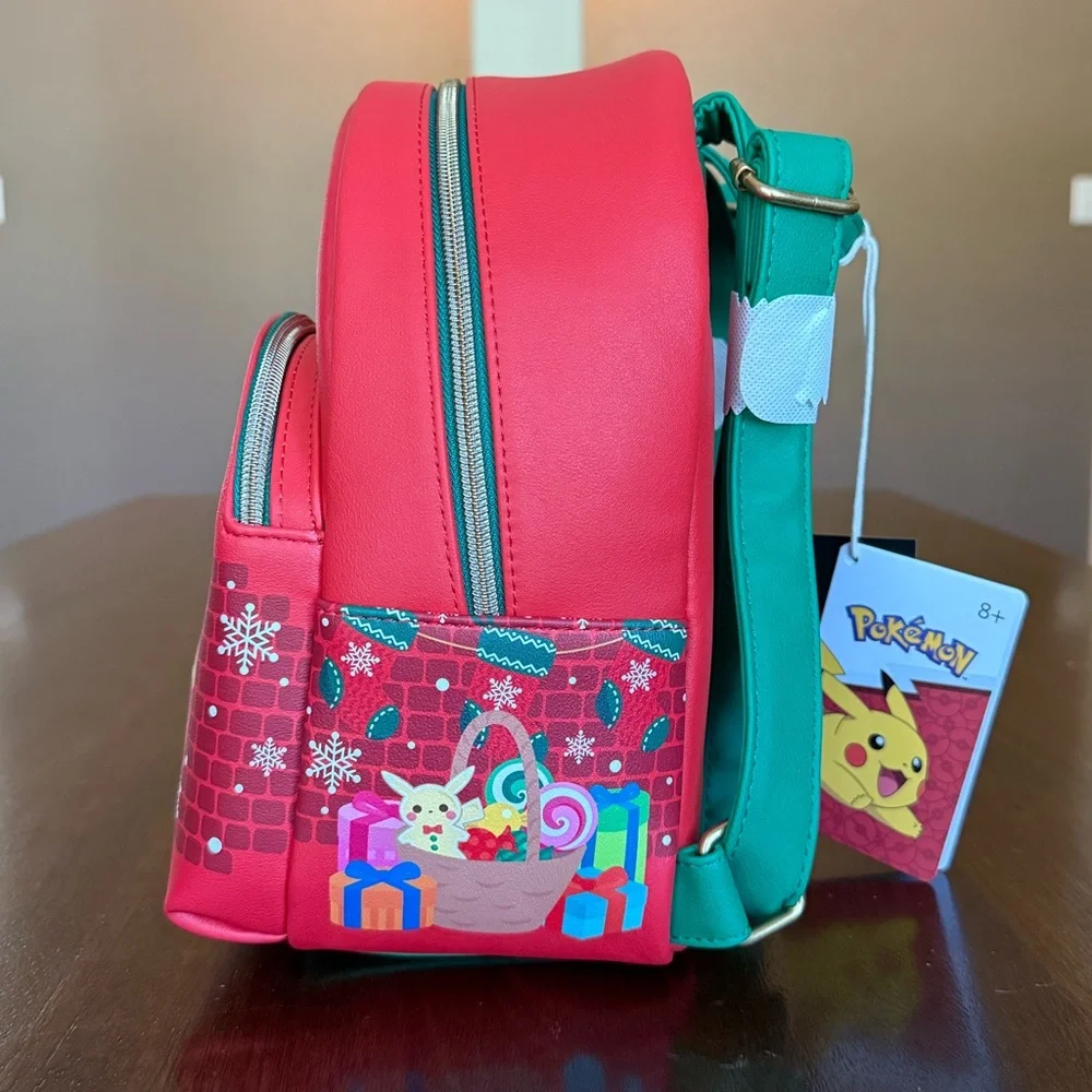 NWT Loungefly Pokémon Christmas Tree Mini Backpack